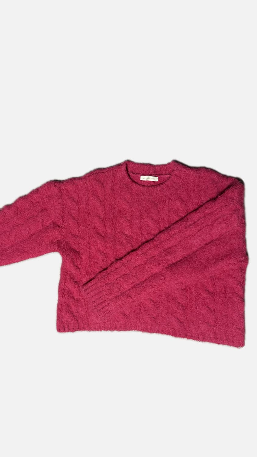 핫핑크 니트 상품이미지2