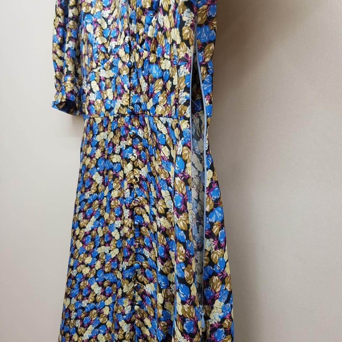 산드로 플라워 프린트 브이넥 원피스 S사이즈 상품이미지6