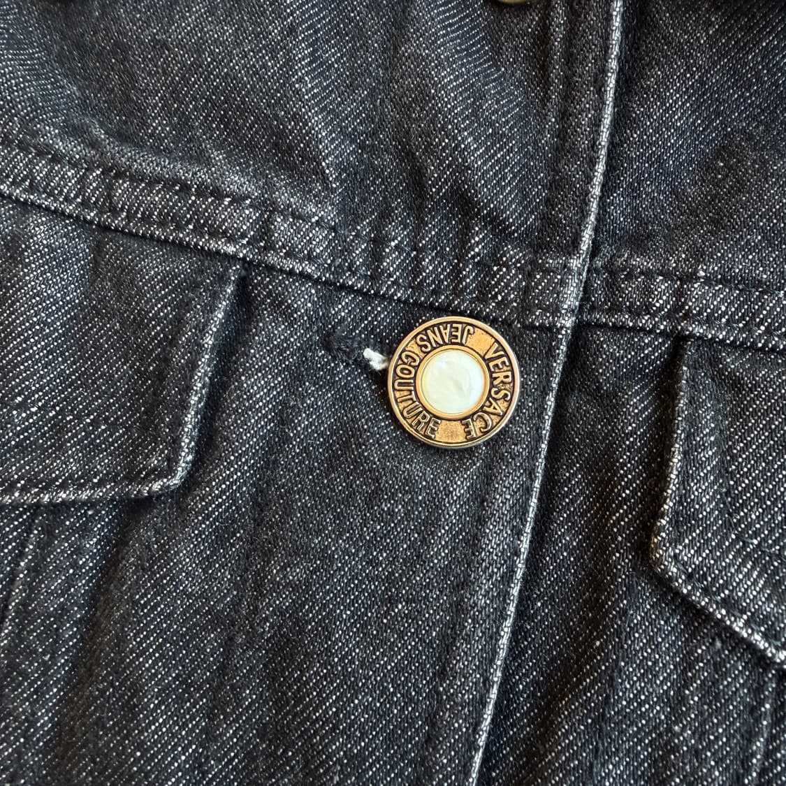 90s 베르사체 엠브로이드 트러커 자켓 상품이미지5