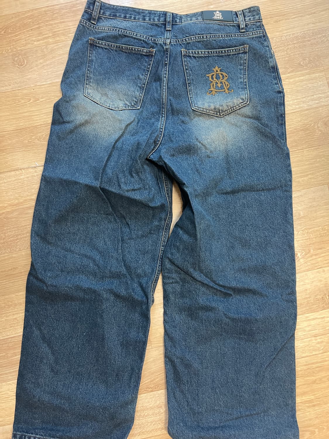 캑터스도넛마켓 ELI wide denim pants deep blueXL 상품이미지2