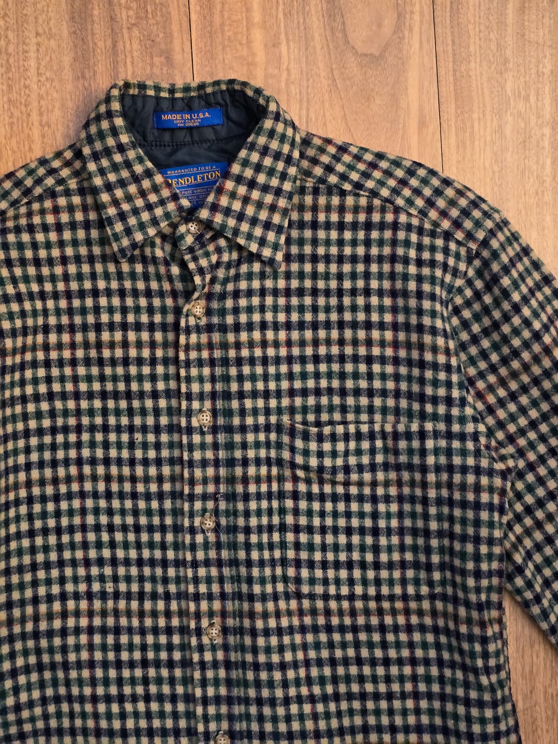 90s 펜들턴 울 체크셔츠 S사이즈 상품이미지1