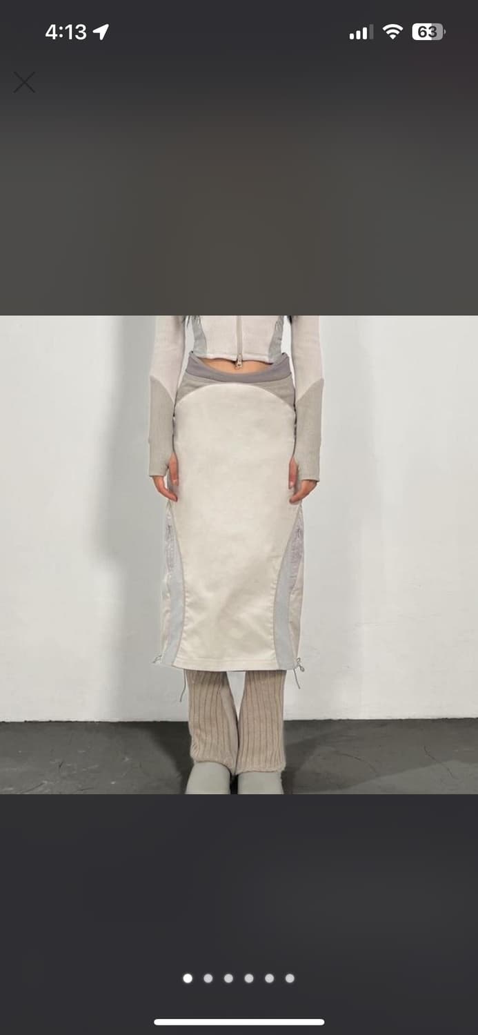 000 Undefined 화이트 스커트 상품이미지1