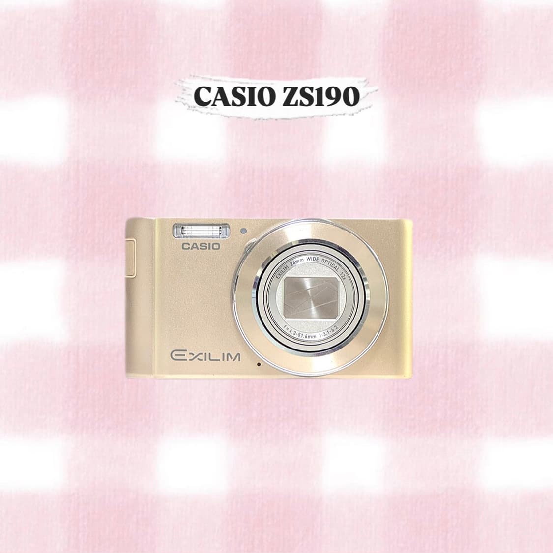 [예약건] 카시오 엑슬림 ZS190 샴페인골드 빈티지디카 상품이미지1