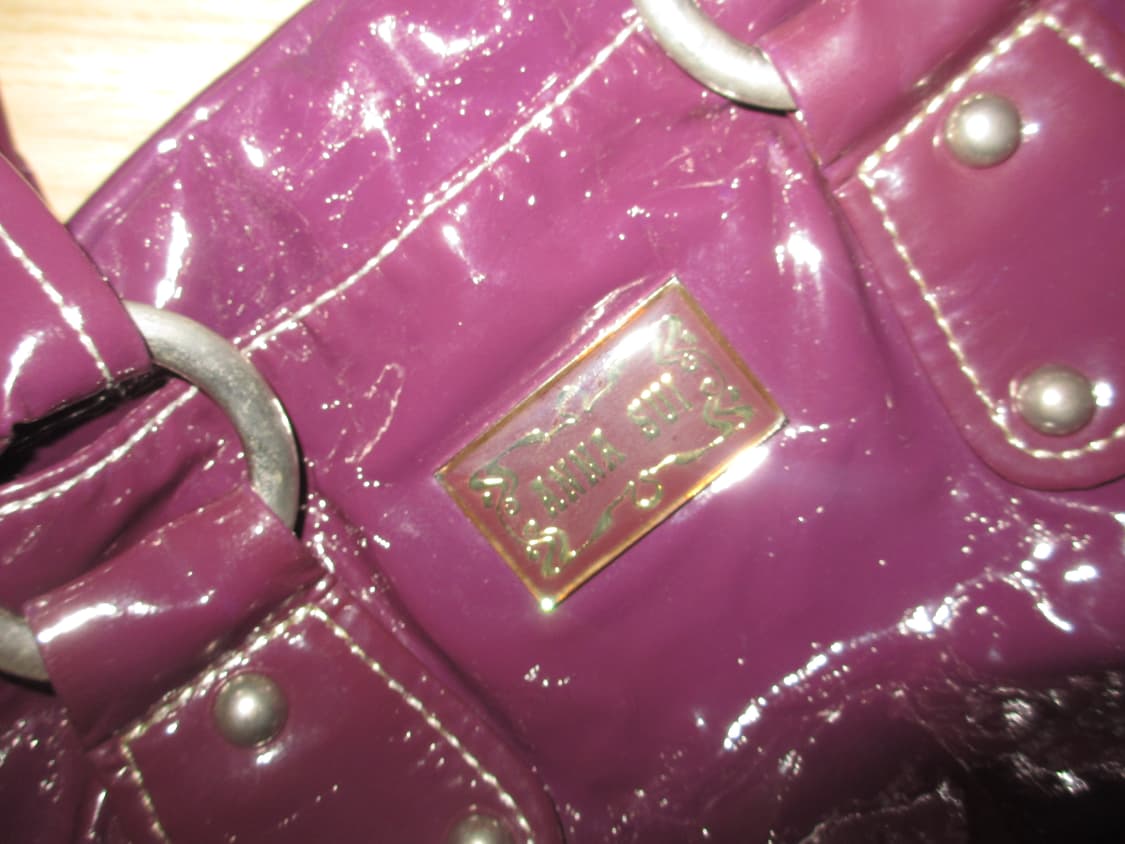 안나수이 퍼플 에나멜 토트백 (키링 미포함) 상품이미지6