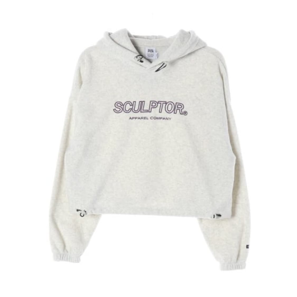 스컬프터 플리스 크롭 후드티 상품이미지1