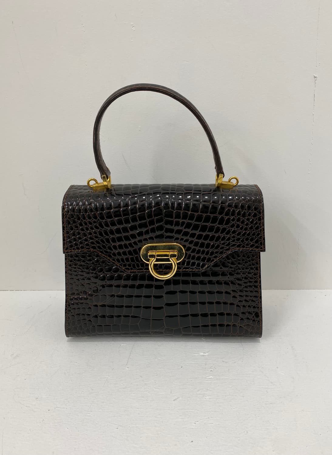 레더 블랙 핸드&숄더백 상품이미지3