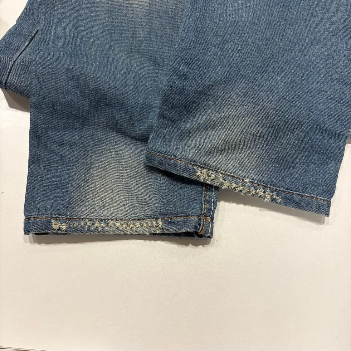 [34] 디젤 x 아디다스 오렌지 스티치 데님 팬츠 청바지 D452 상품이미지5