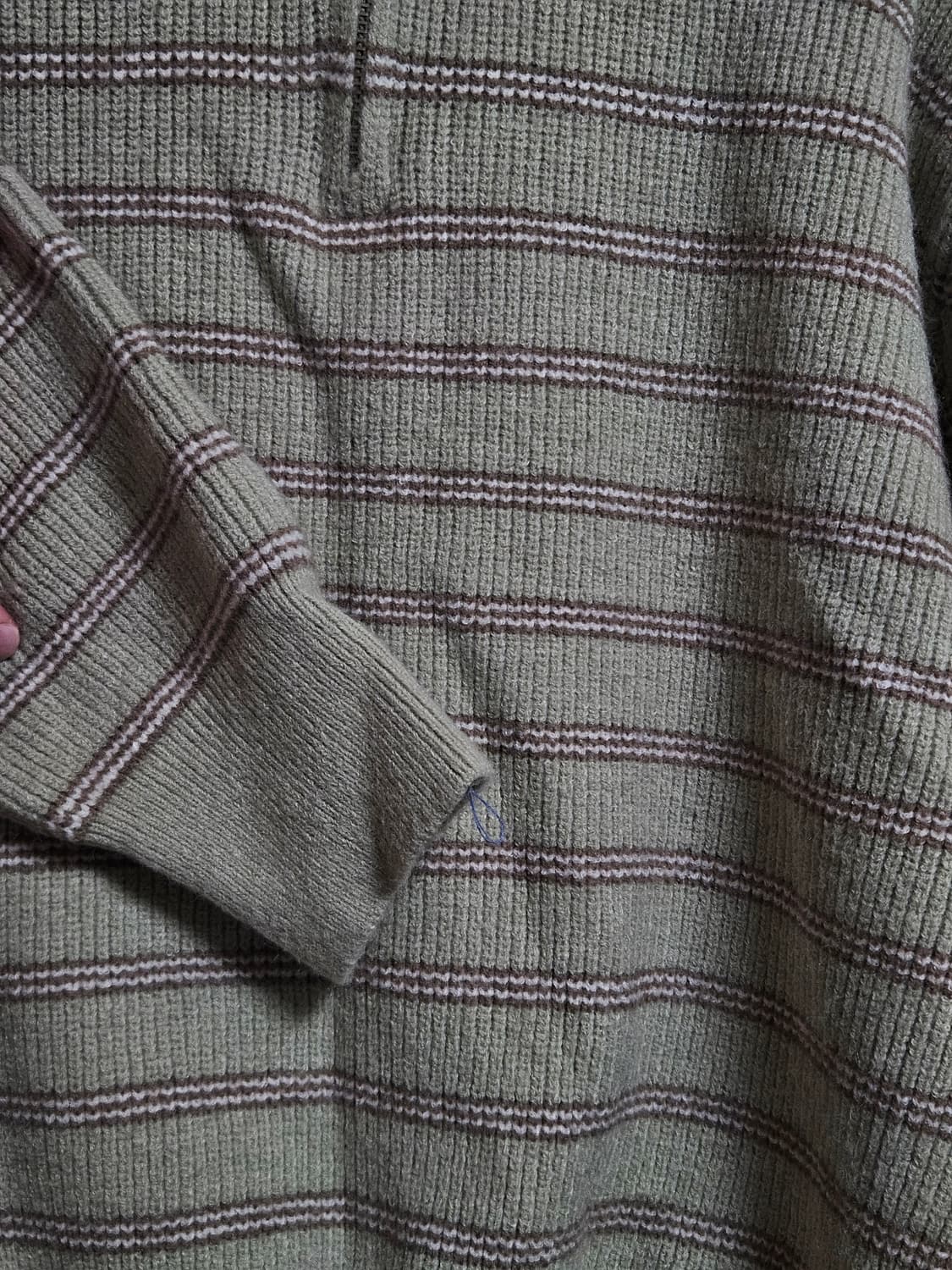 말차 초코맛 반집업 니트/초코나무숲 말차코어/말차라떼 상품이미지7