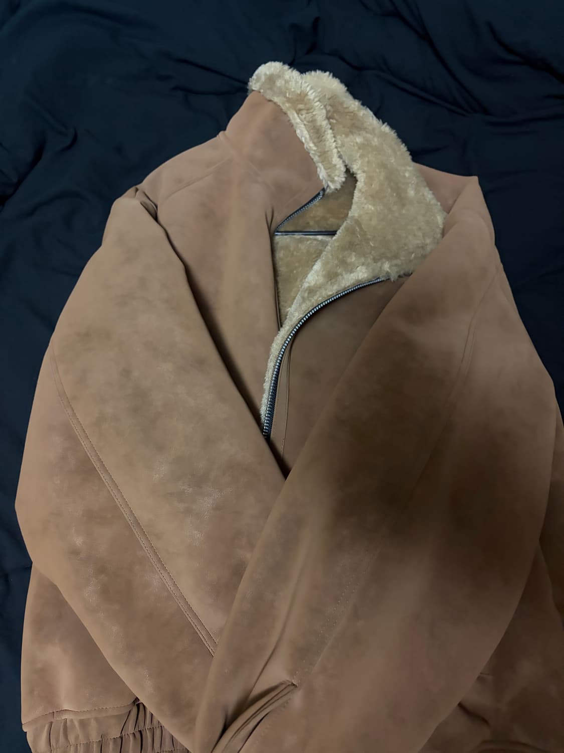 도프제이슨 하이넥 트랙 무톤 자켓 CAMEL 2XL 상품이미지2