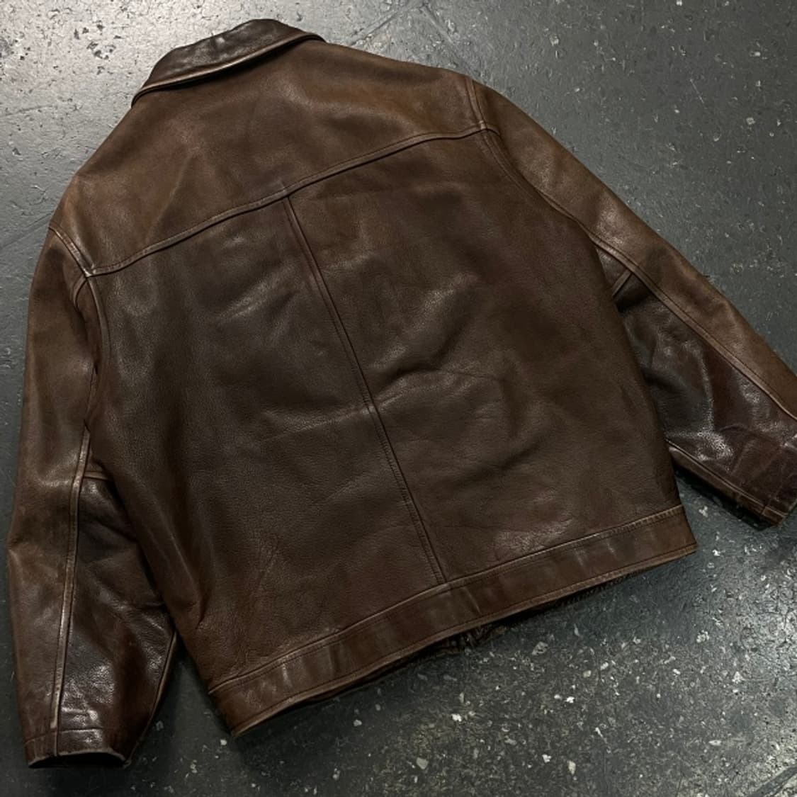 100 90s LEE 소가죽 레더 자켓 상품이미지6