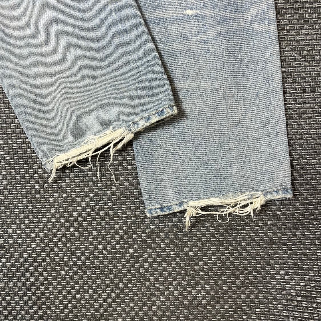 (34) 데님 앤 서플라이 폴로 랄프로렌 데미지 워싱 연청 데님 팬츠 상품이미지6