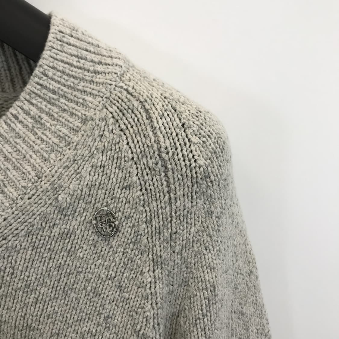 플랙 브이넥 크롭 니트 [55] 상품이미지3