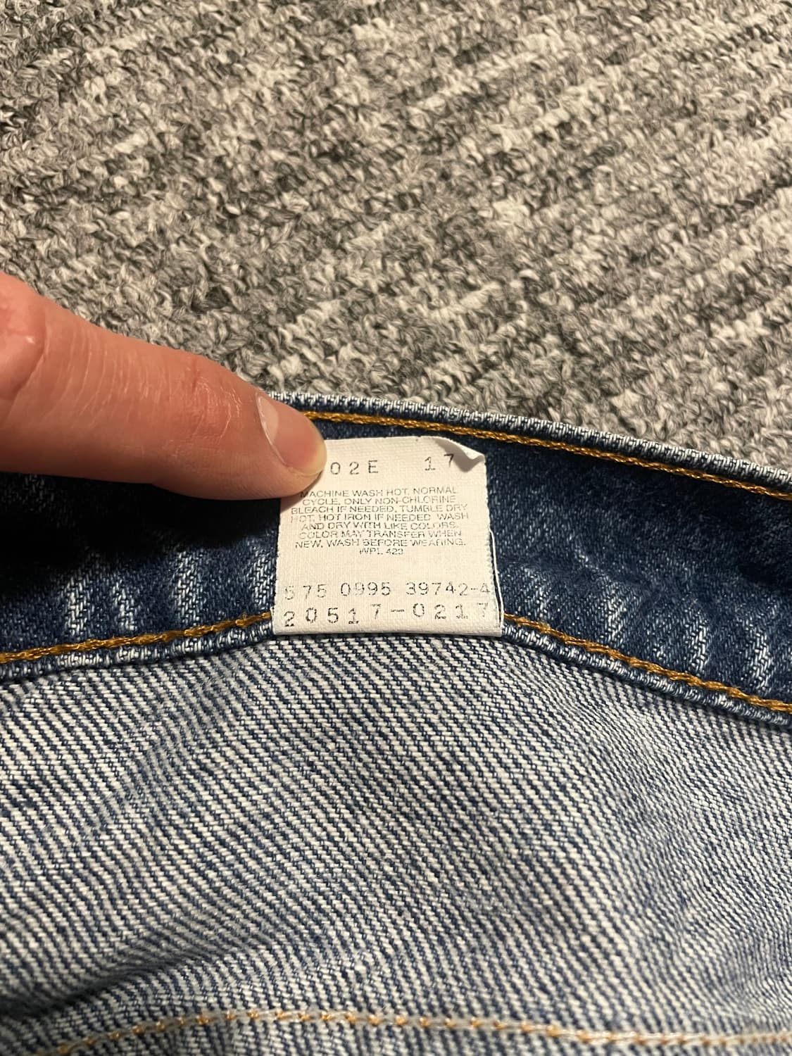 90s 리바이스 517 오렌지탭 데님 [36X34]  상품이미지6