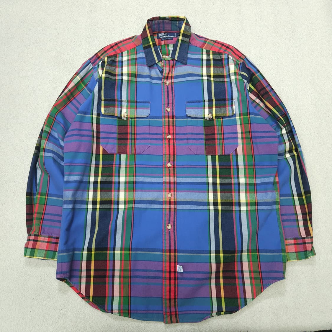 폴로 랄프 로렌 헤비 코튼 투포켓 셔츠 M 상품이미지1