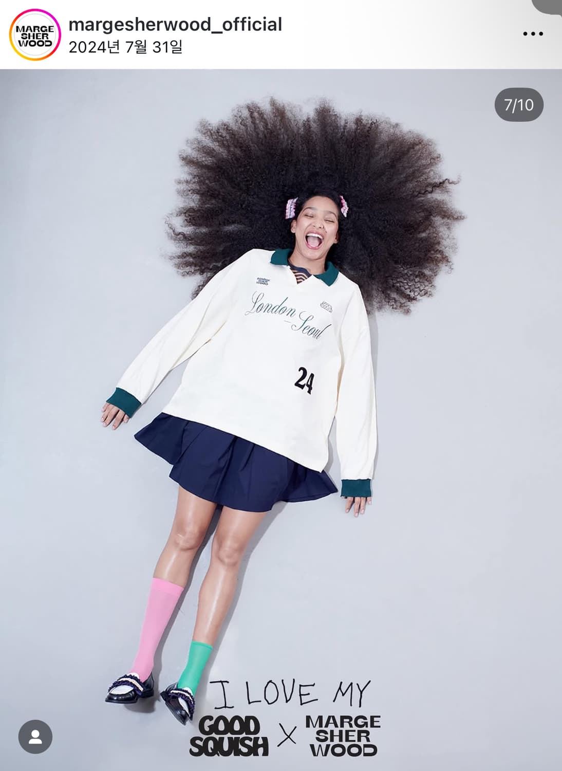 마지셔우드 X 굿 스퀴시 콜라보 럭비티 상품이미지2