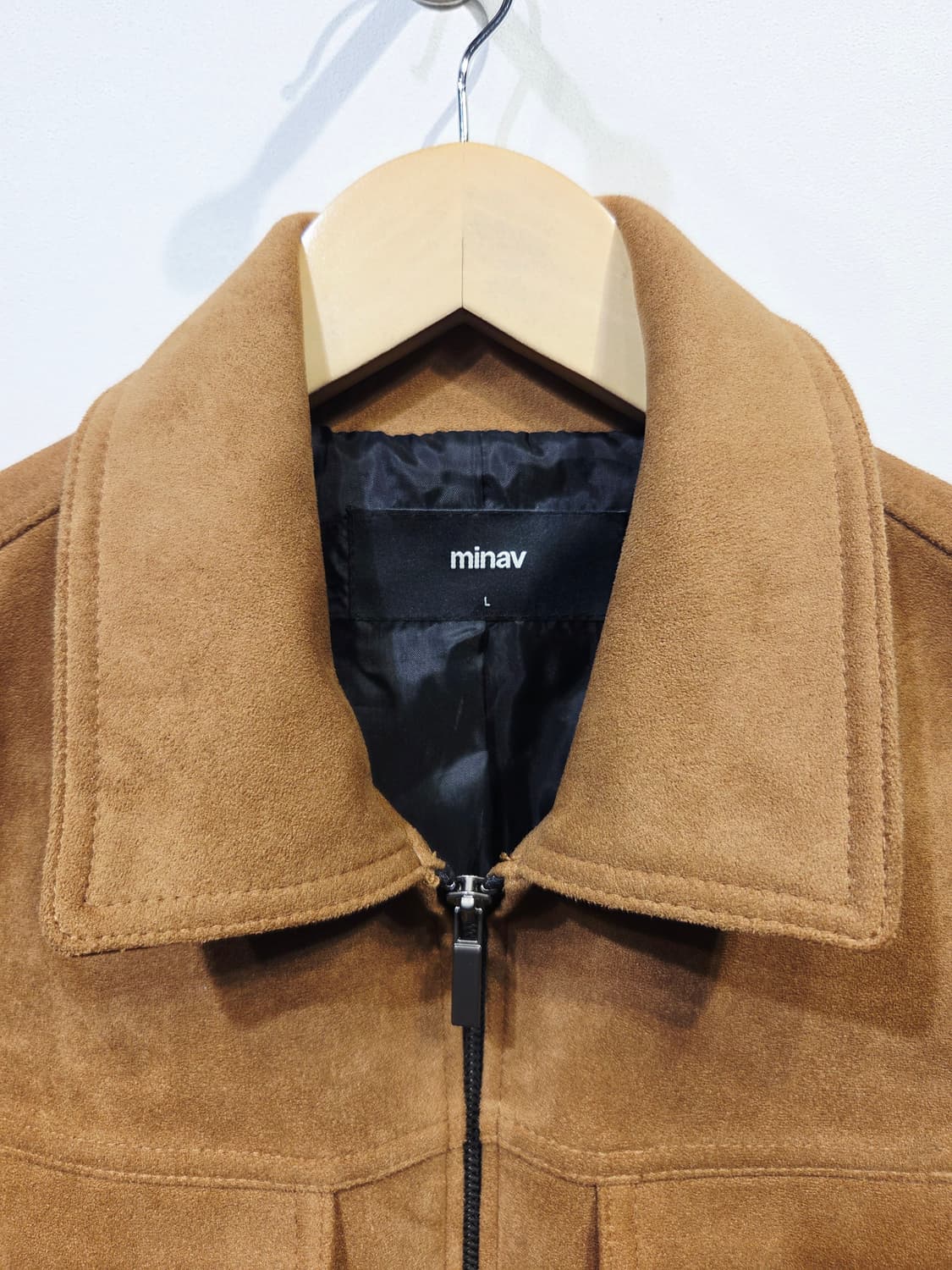 MINAV 미나브 스웨이드 브라운 자켓_L 상품이미지5