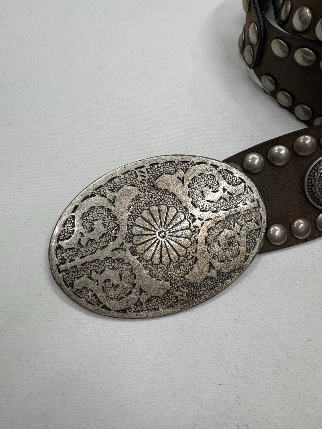 빈티지 웨스턴 스터드 버클 벨트 상품이미지2