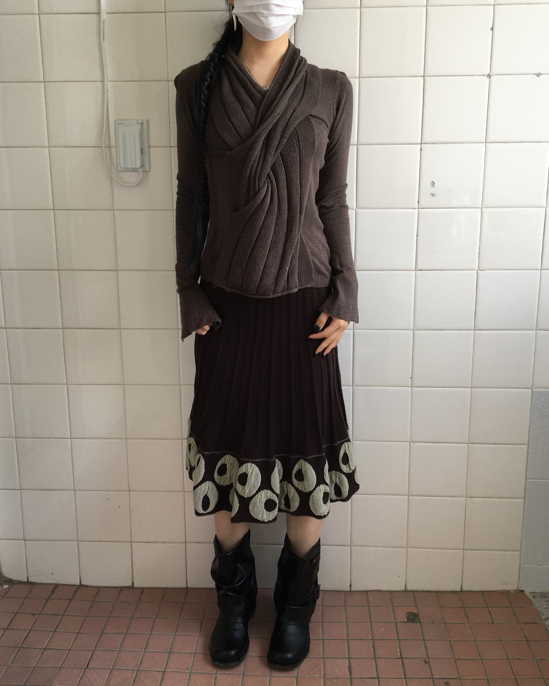 Twist point ribbed knit 상품이미지5