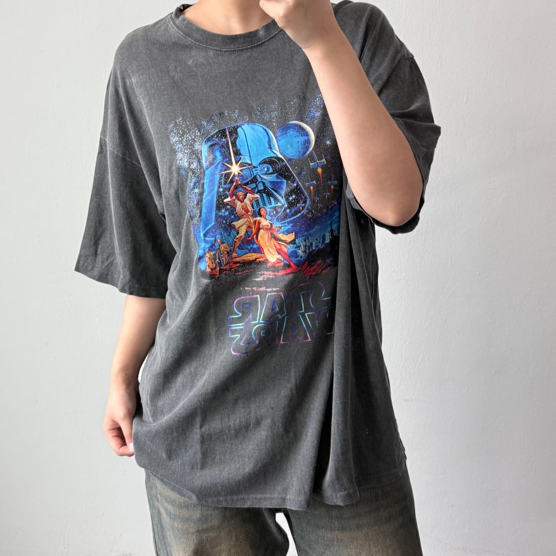 빈티지 스타워즈 그레이 반팔 상품이미지2
