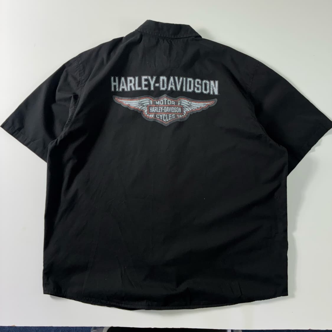 Harley davidson  할리 데이비슨 바이커 플레임 반팔 셔츠 상품이미지1