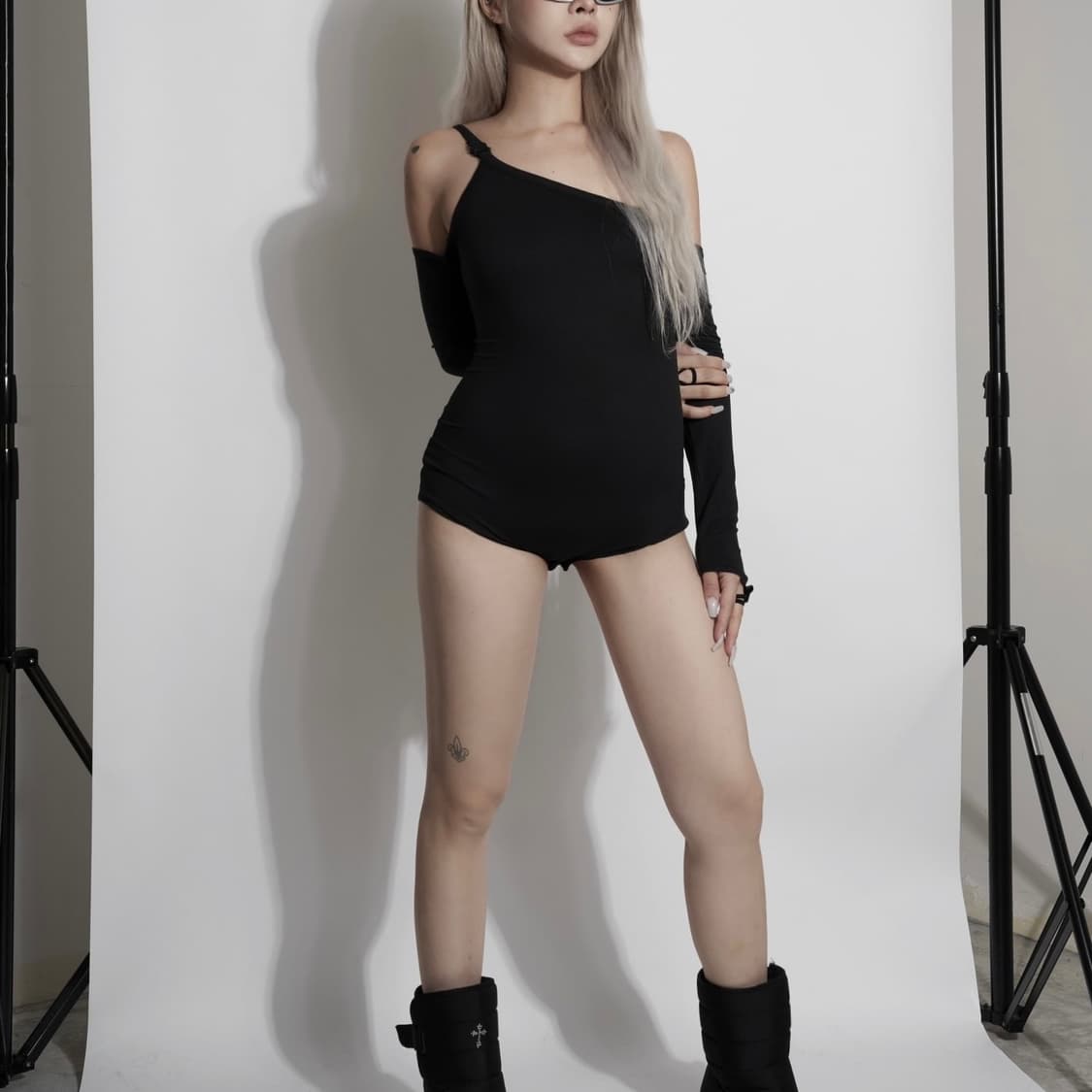 odor 오도어 바디수트 블랙 상품이미지2