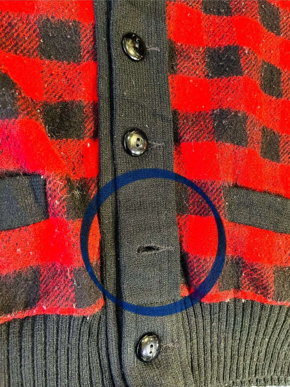 모니탤리 × 베미지 울렌 밀스 울 가디건(미국제) 상품이미지5