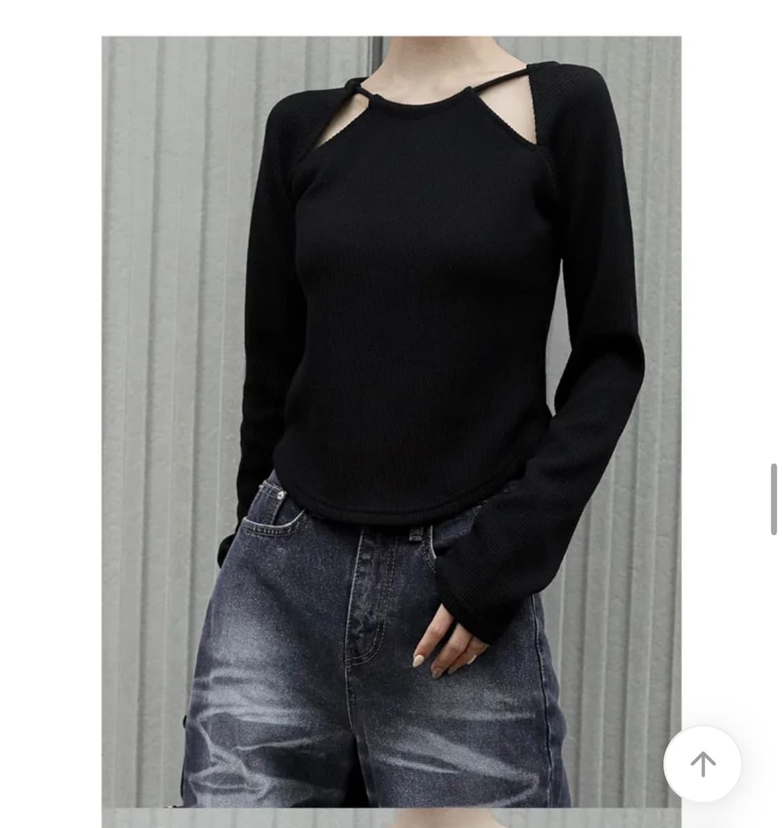 3 hole ribbon 니트 상품이미지2