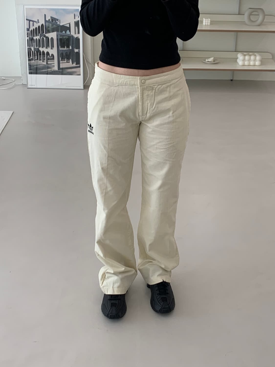 아디다스 코듀로이 스트레이트 팬츠 S 상품이미지2