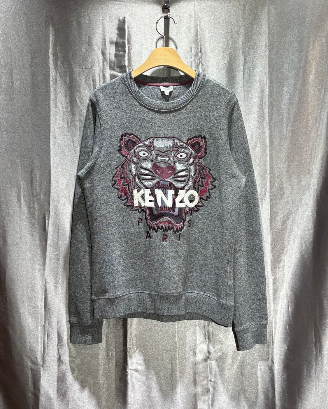 XS KENZO 겐조 타이거 자수패치 로고 맨투맨  상품이미지2