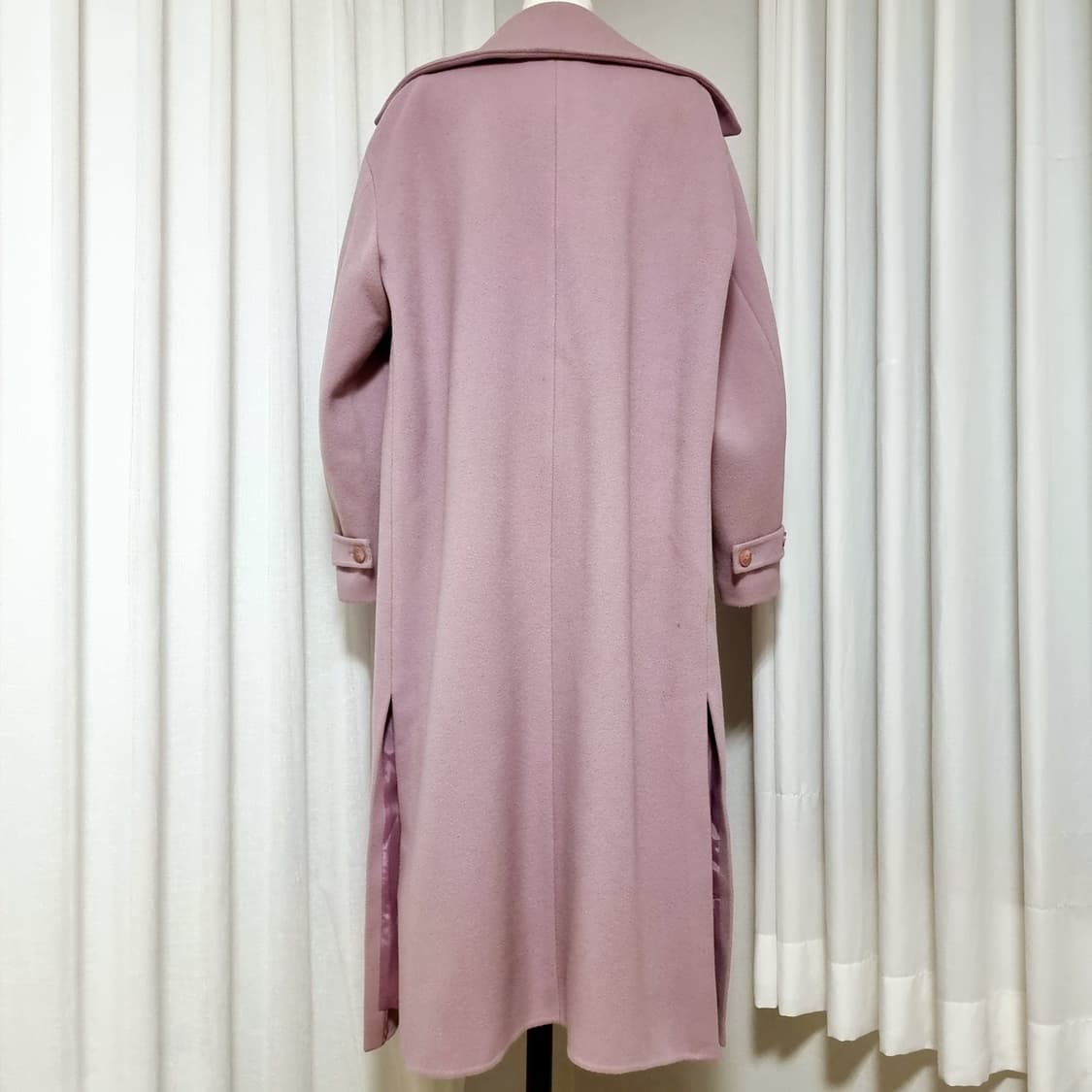 한섬 시스템 양모96캐시미어4 오픈형 오버핏 코트 (44-77) 상태최상 상품이미지3