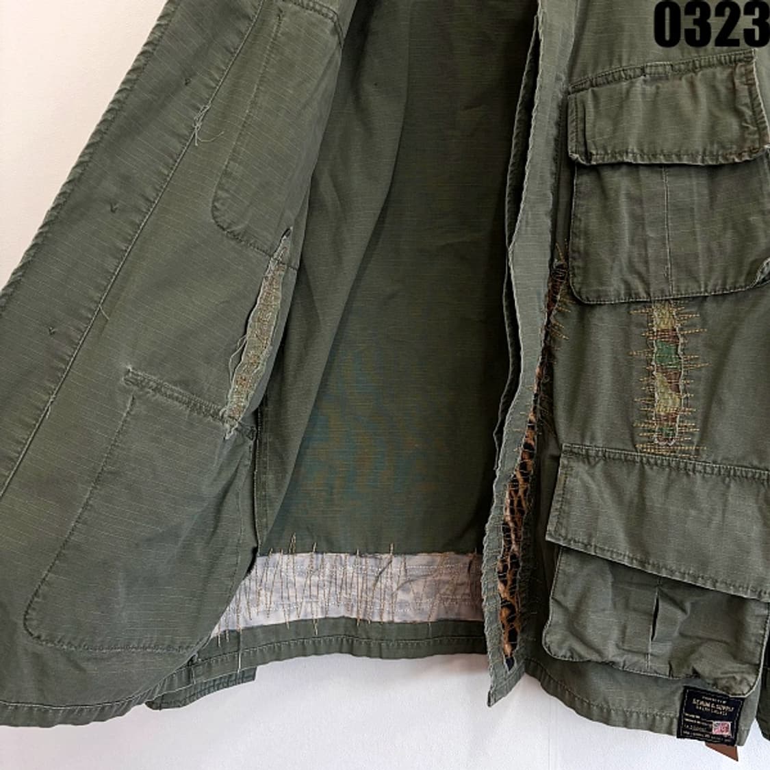 폴로 랄프로렌 데님앤서플라이 라인의 밀리터리 필드 자켓 M 0323 상품이미지5