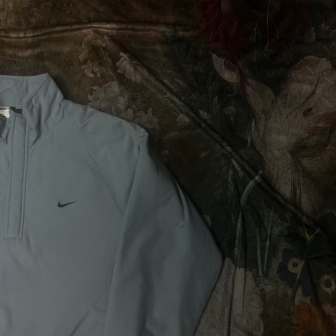 나이키 빈티지 올드스쿨 스우시스카이블루반집업 100 상품이미지2