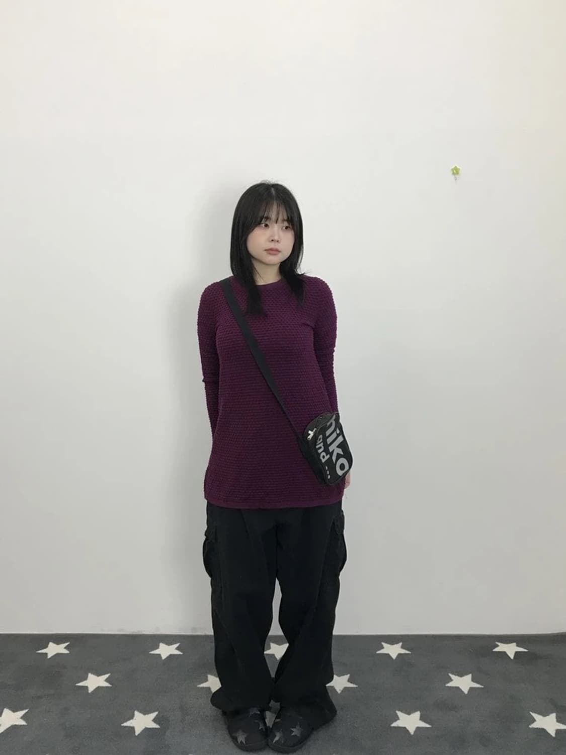 COS Textured Burgundy Knit Sweater 상품이미지1