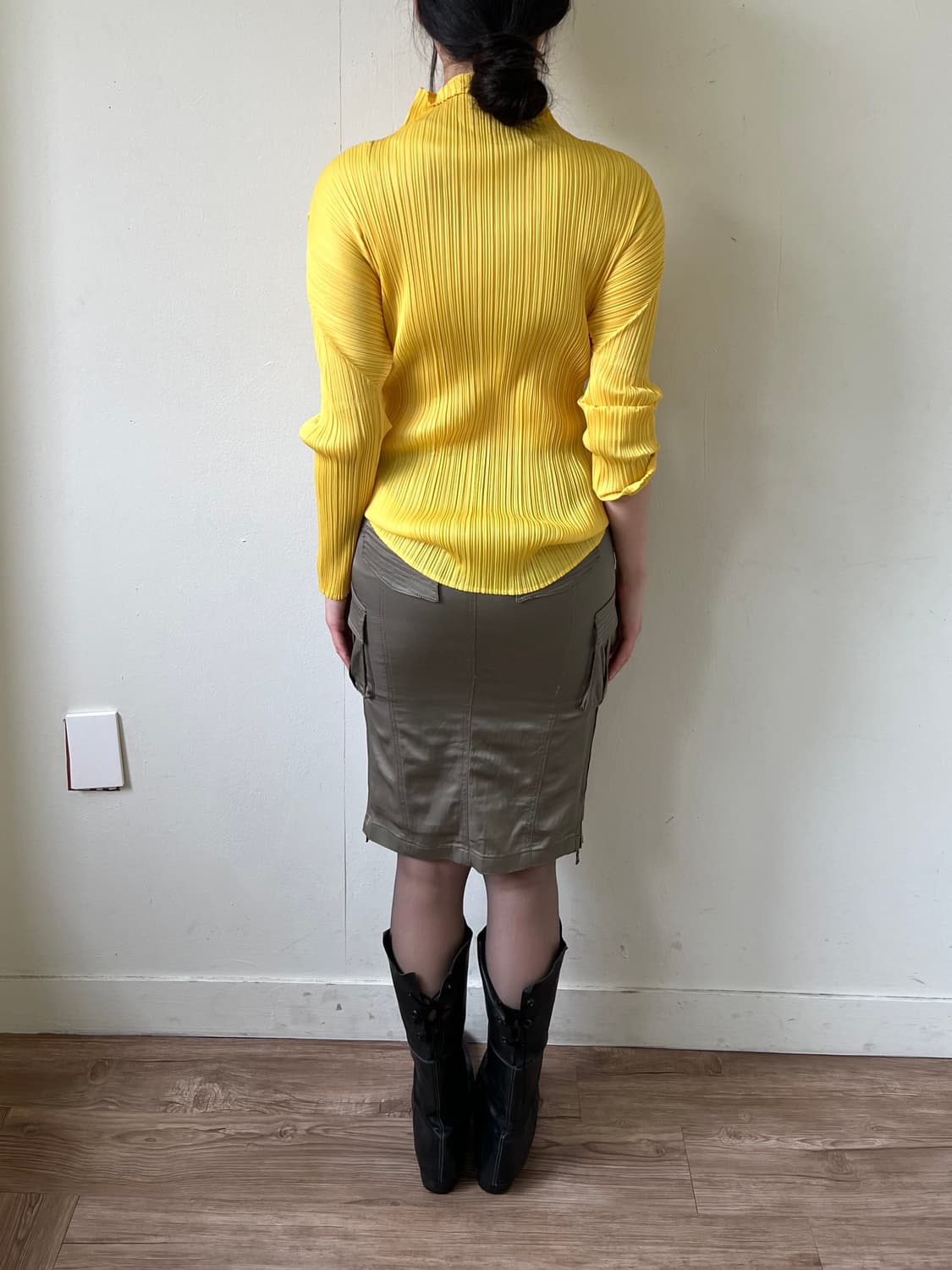 PLEATS PLEASE 엘로우 플리츠 탑 상품이미지9