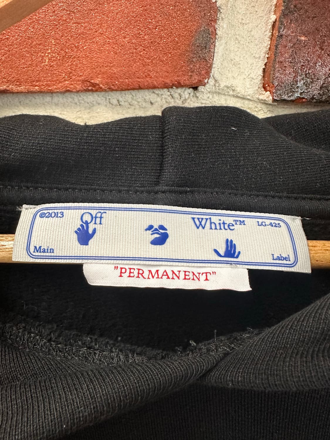 (XL)오프화이트 22SS 디아그 탭 오버후드 블랙 상품이미지2