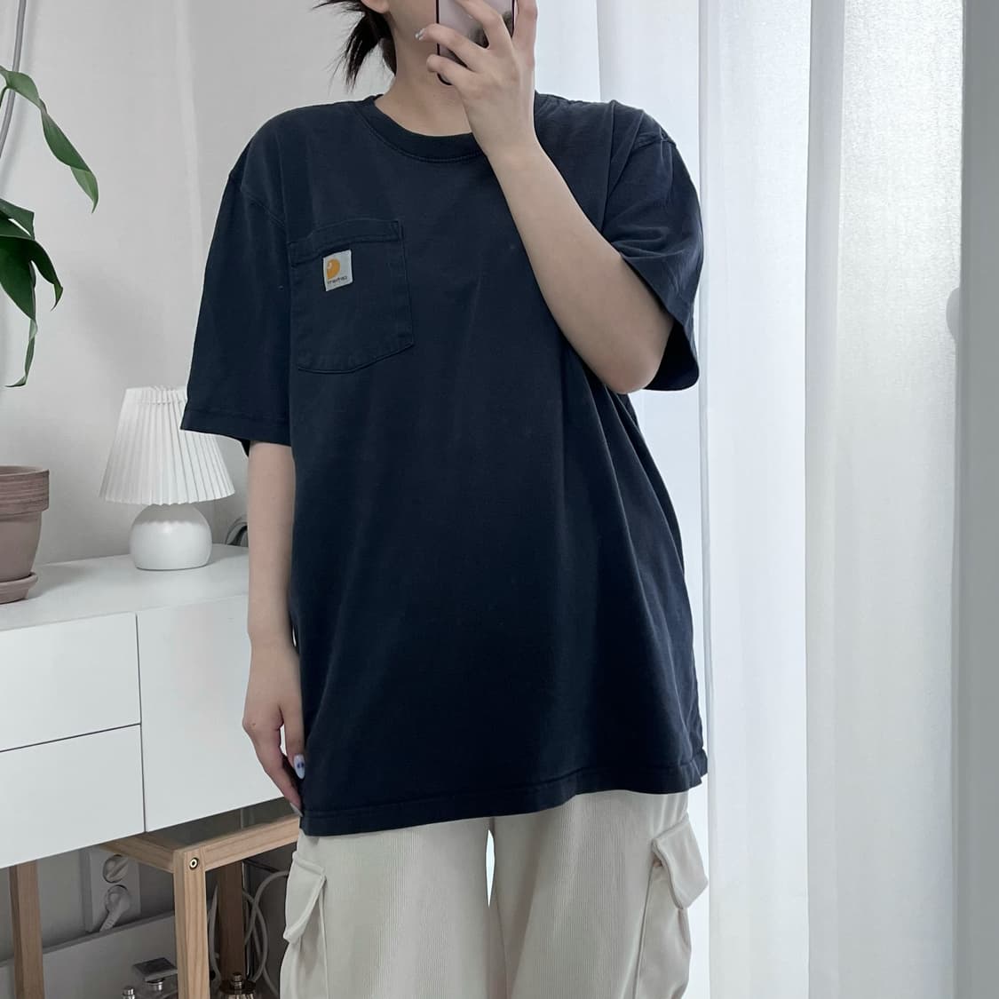 [정품] 칼하트 네이비 포켓 반팔티 [ 오리지널M ] 상품이미지2