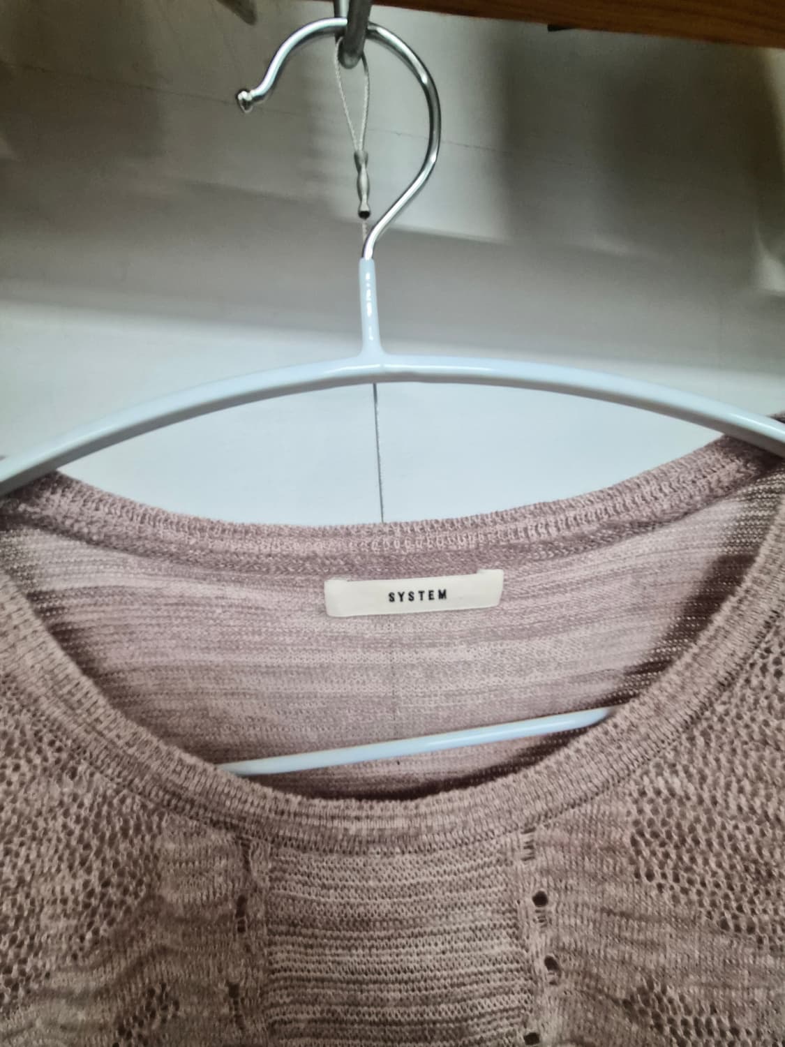 시스템 린넨니트. 레터링 플라워 스커트 상품이미지3