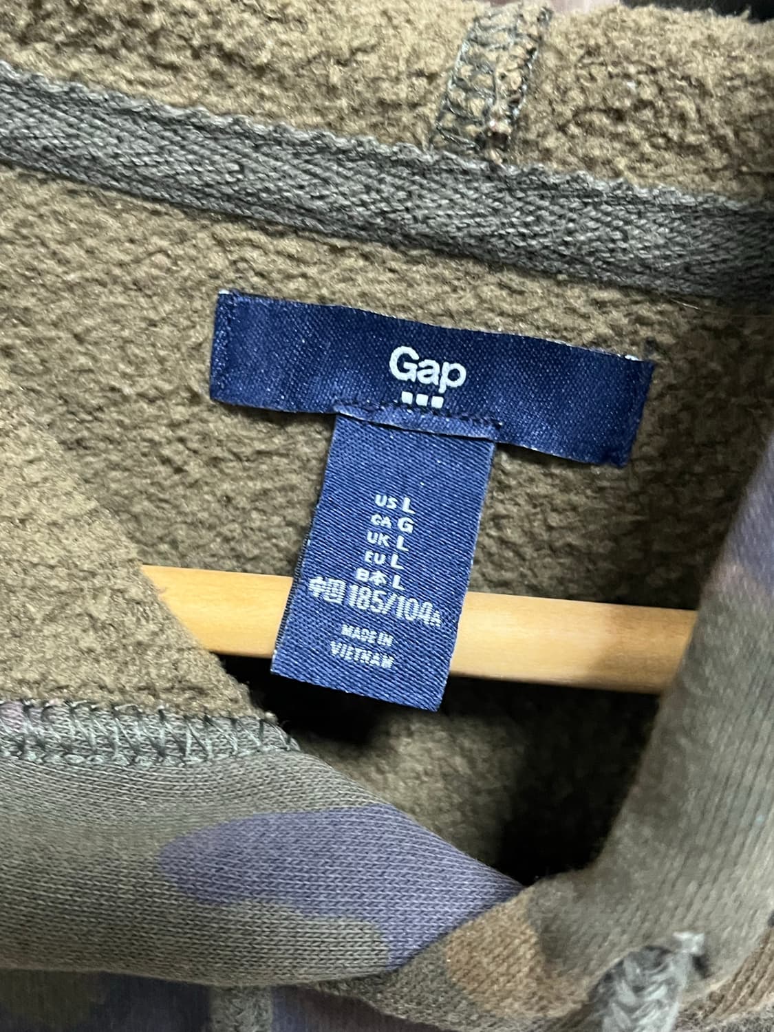 갭 카모플라쥬 후드티 상품이미지3