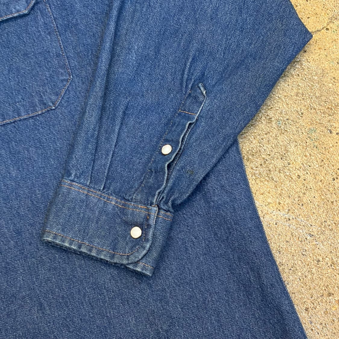 00s 미국 빈티지 레드캡 워크 청남방 데님셔츠 상품이미지7