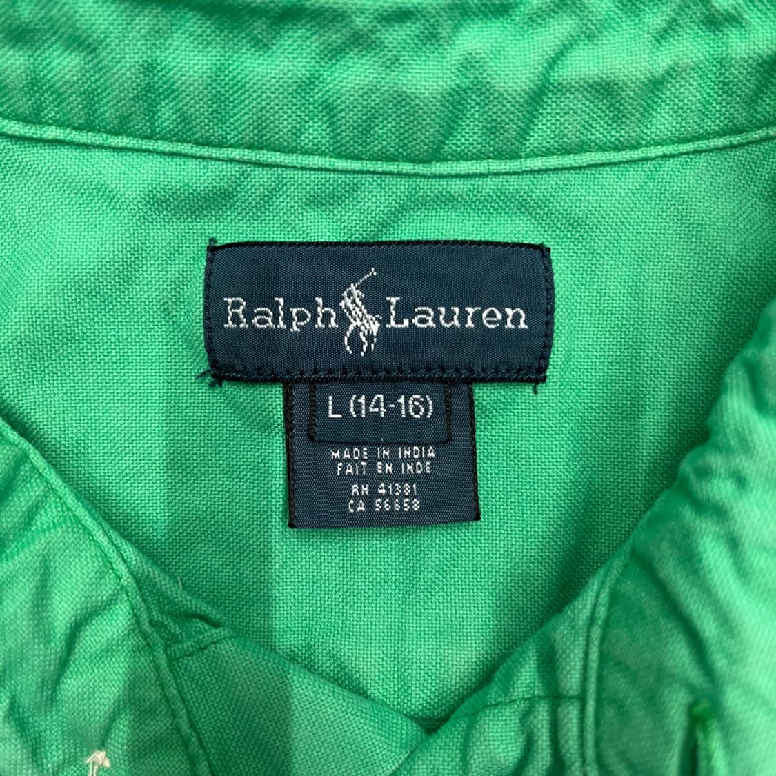 폴로 랄프로렌 핑크포니 그린 셔츠 L 상품이미지4