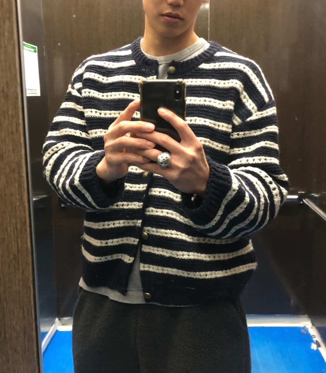 Stu 스트라이프 가디건 상품이미지1