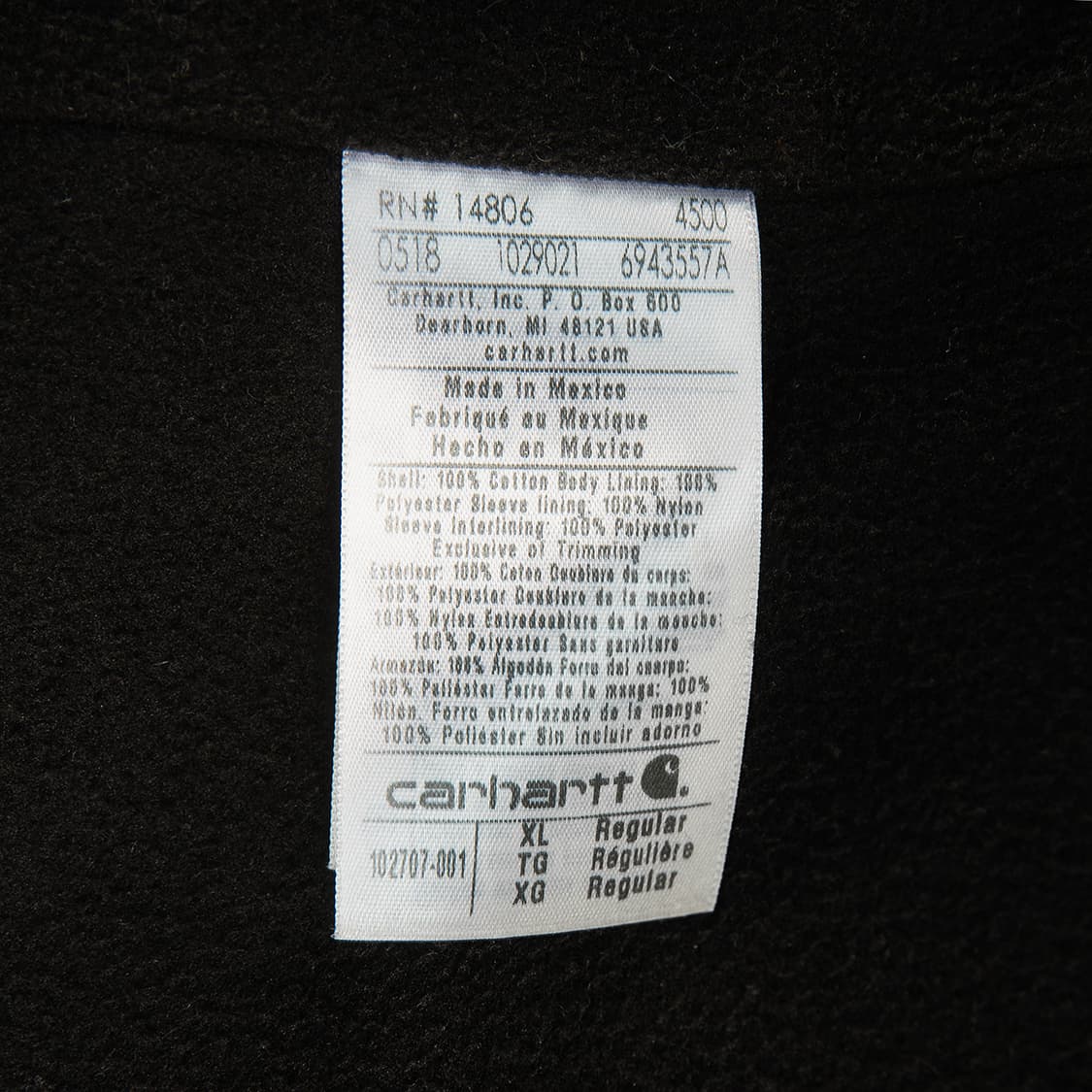 [XL] 칼하트 풀스윙 102707 쵸어코트 블랙  상품이미지9