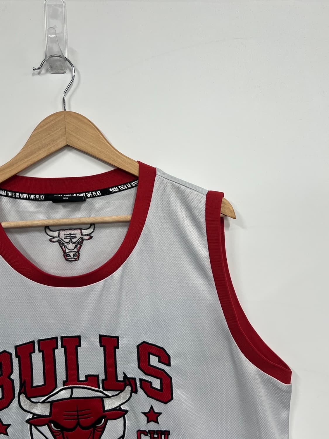NBA 시카고 불스 레터링 빅로고 농구 유니폼 슬리브리스 상품이미지2