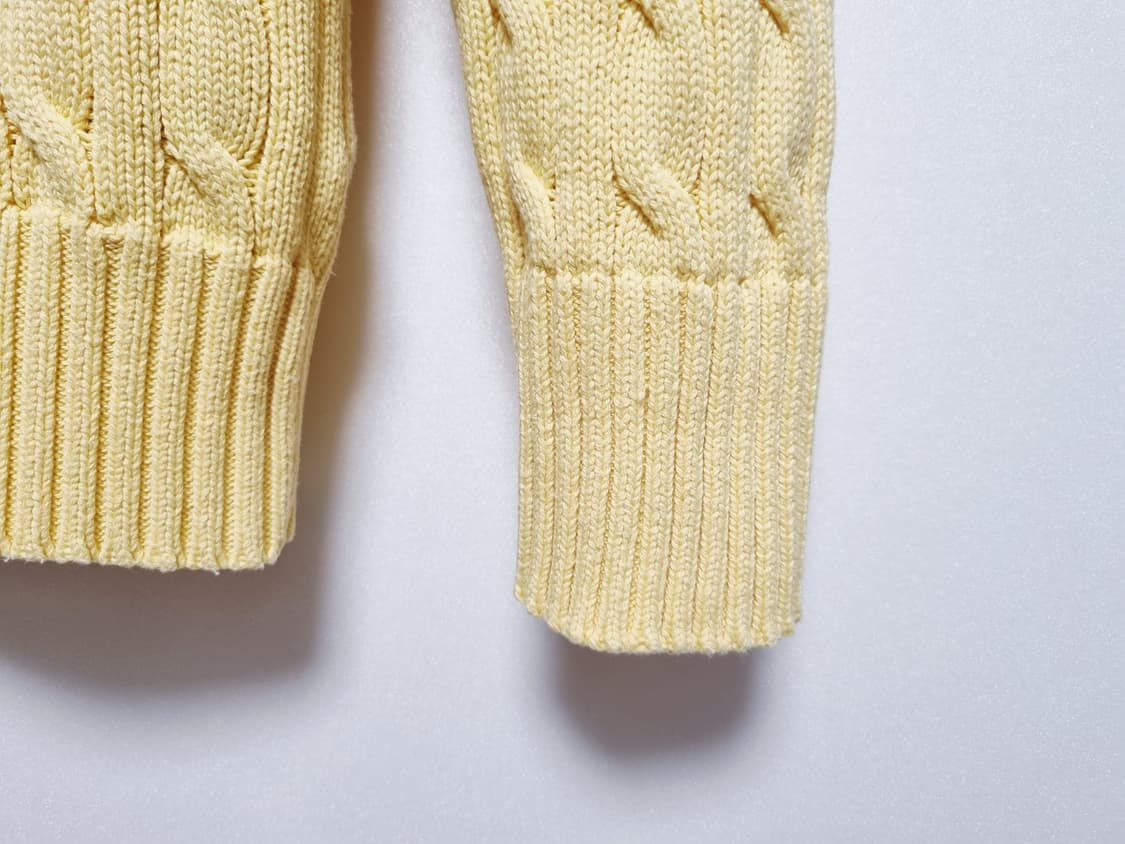 여성 주니어 폴로 신형택 QR 도장 케이블 꽈배기 라운드 긴팔 니트 상품이미지4