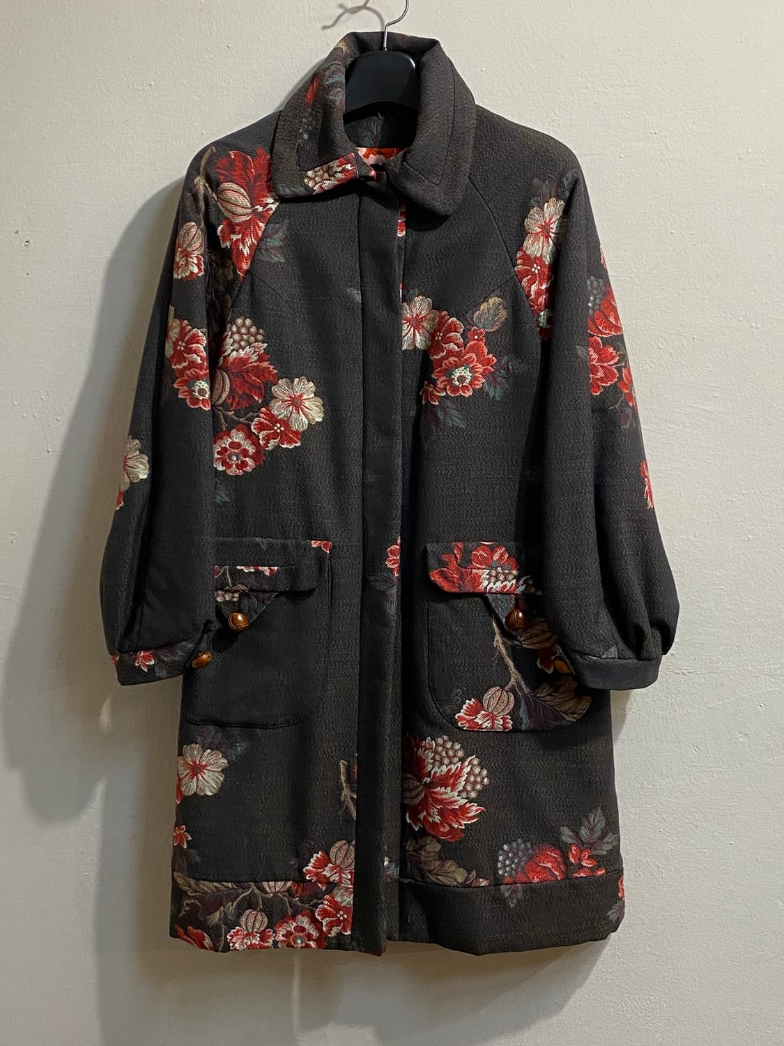 겐조 플라워 패턴 싱글 코트 상품이미지1