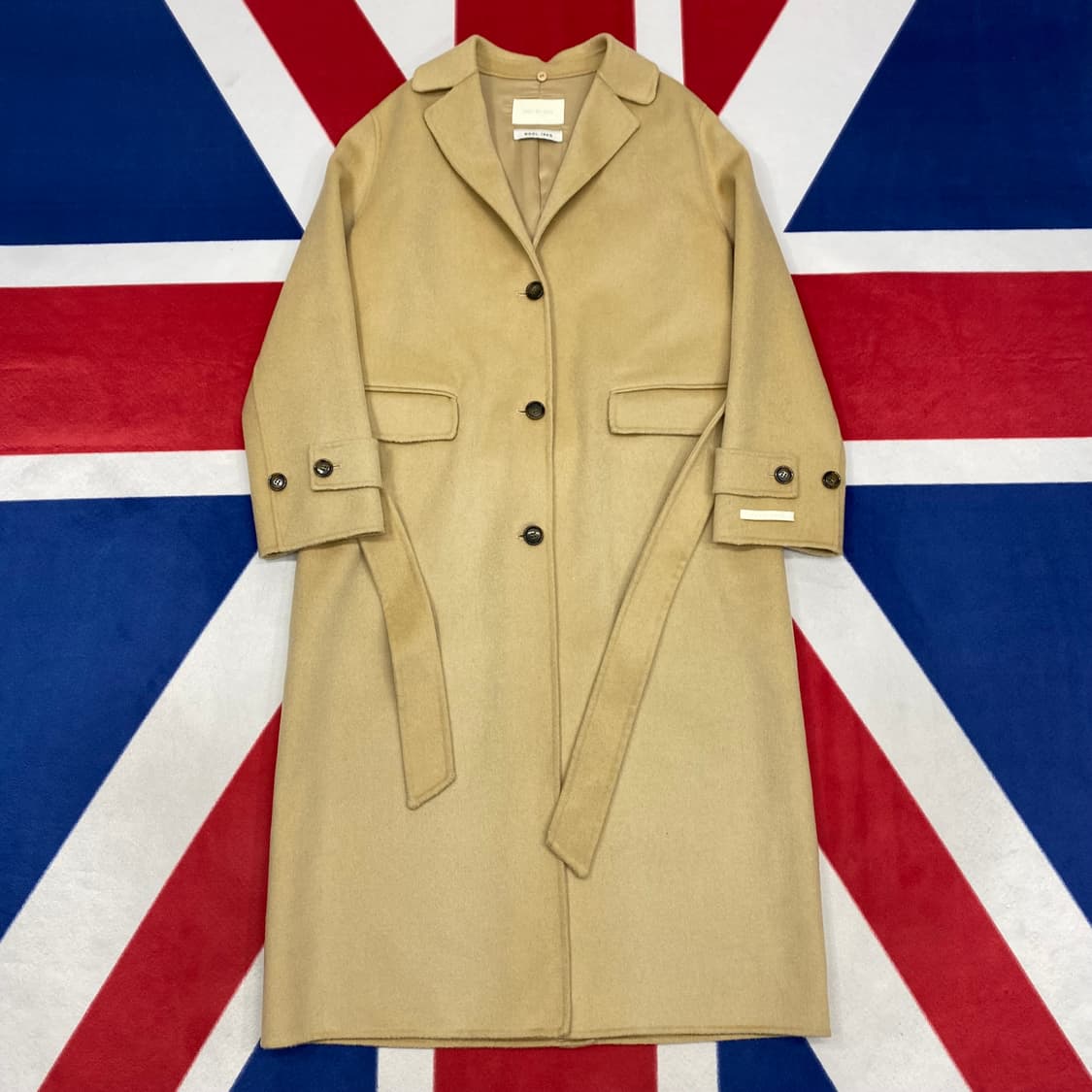 빈티지 울 핸드메이드 롱코트 여성free 상품이미지1