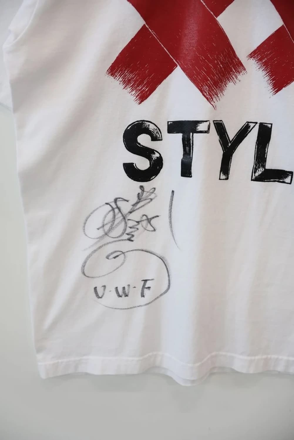 Katsuhiko Nakajima Signed UWF Tee 상품이미지5