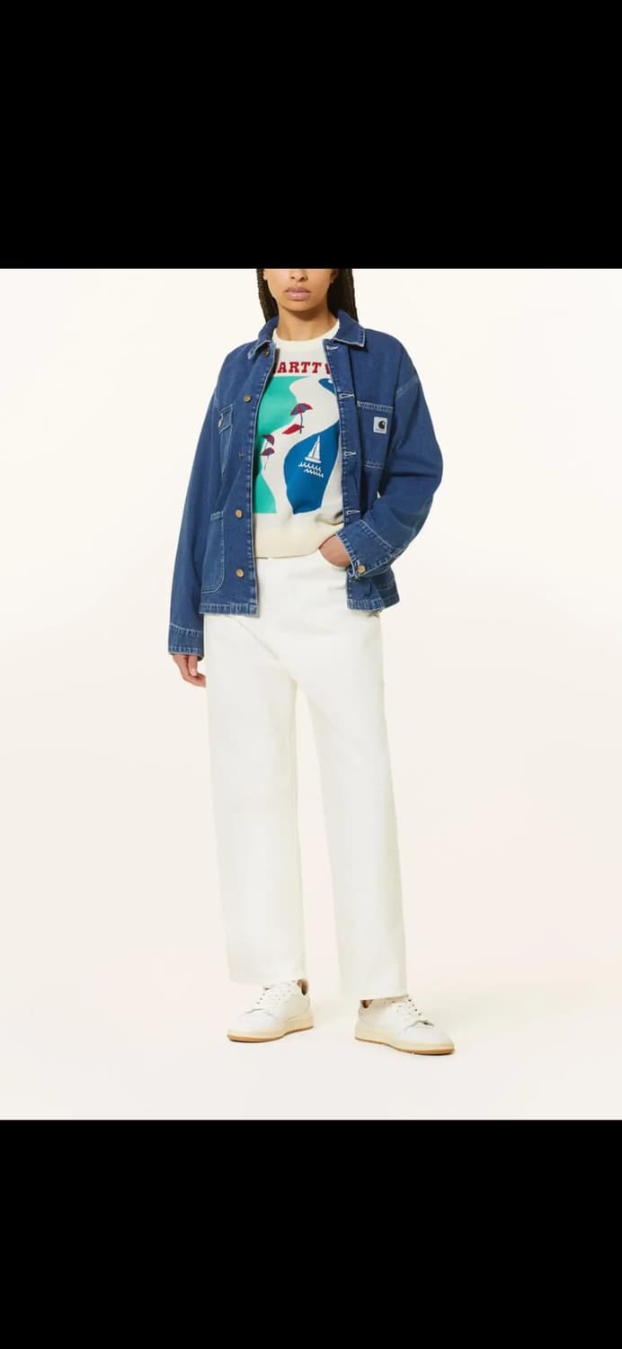 칼하트 데님 재킷 코트 S (안감 퀼팅) 상품이미지3