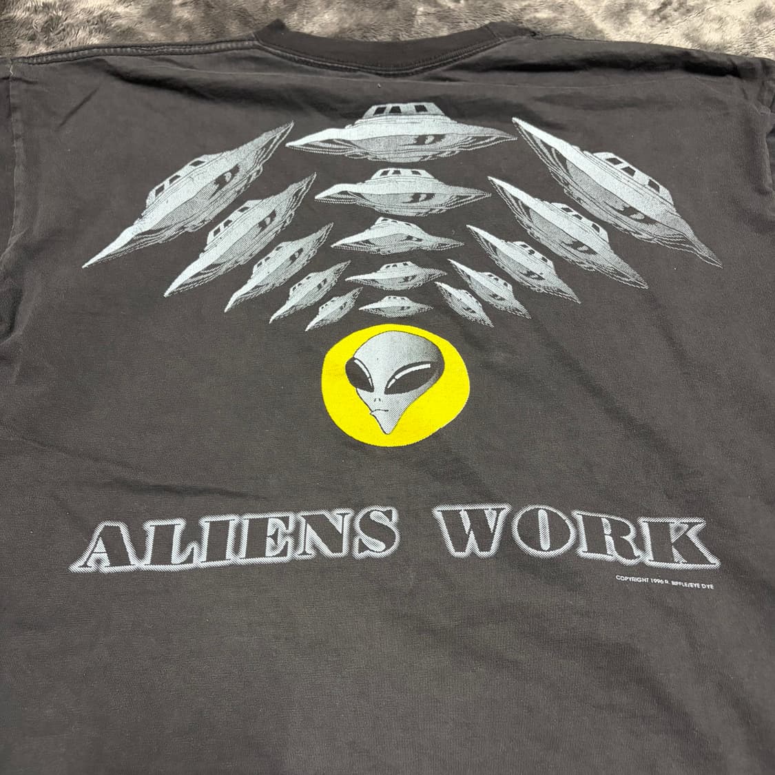 90's 에일리언 워크샵x데니스 로드맨 티셔츠 L 상품이미지6