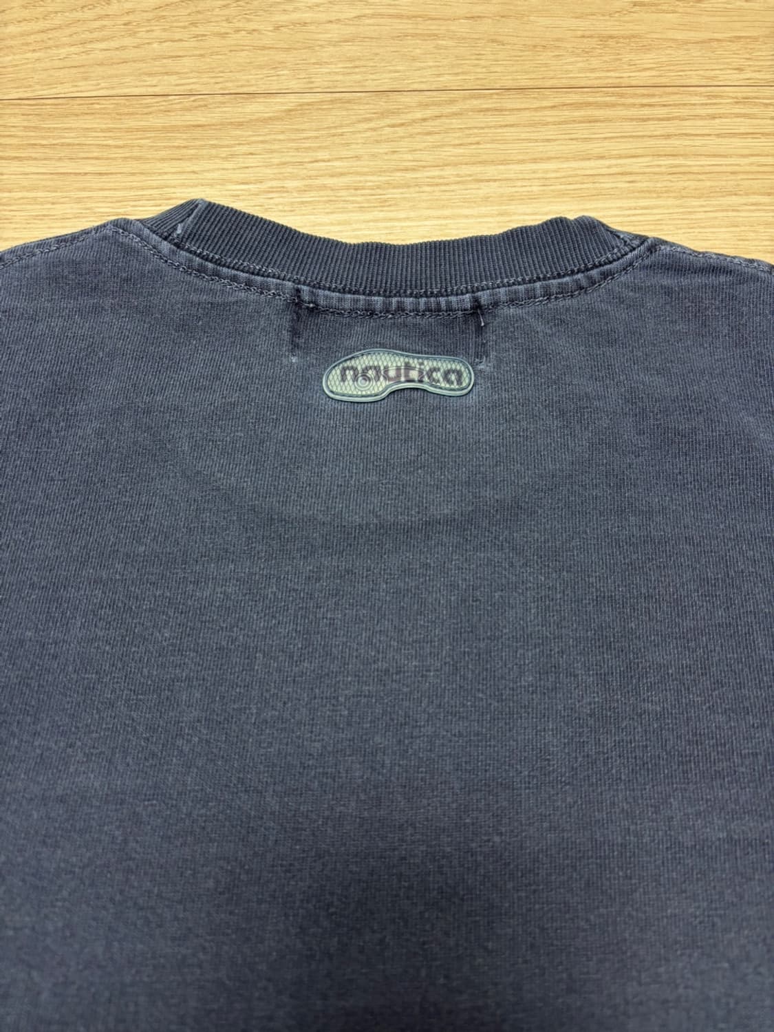 노티카 재팬 x Reebok 아치로고 피그먼트 다이 티셔츠 네이비 XL 상품이미지6